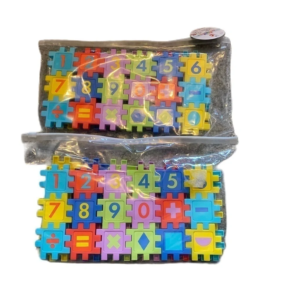 Interlocking Number Math Puzzle Piece Set NEW Bundle Lot Homeschool Learning